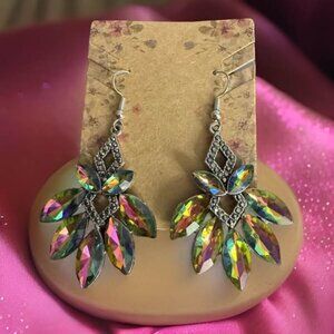 TEAR DROP OIL SPILL EARRINGS